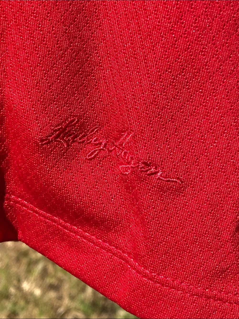 Lady Hagen Red Short-Sleeve Hydro Dri Polo Top Size L - Picture 4 of 8